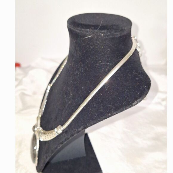 A Women's Necklace Torque Style Statement Viking Tribal Runway Shield Maiden - Picture 4 of 10